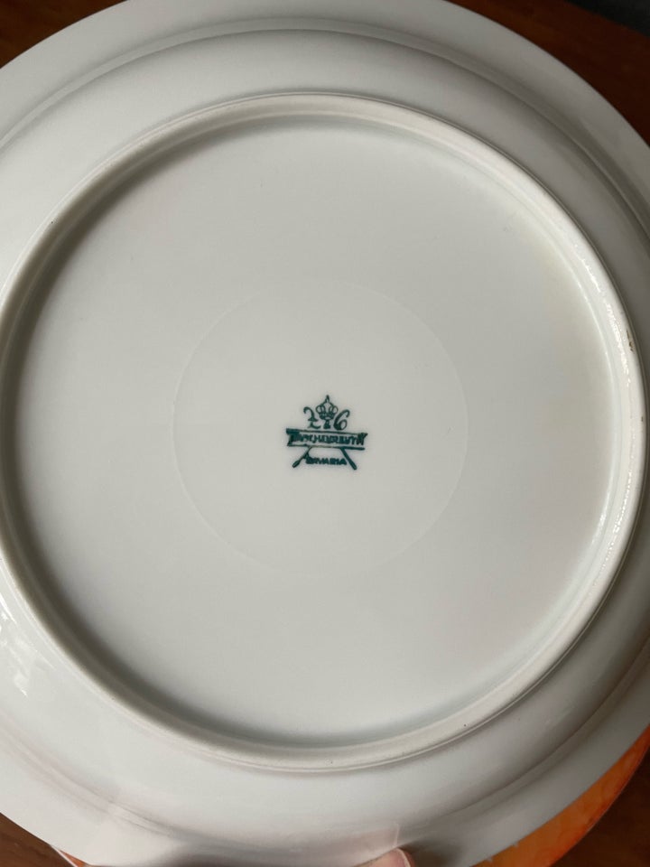 Porcelæn, Tallerkener