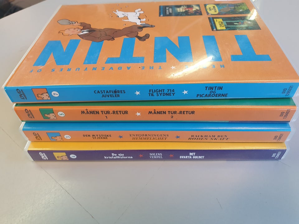 11 Tintin film på DVD tegnefilm