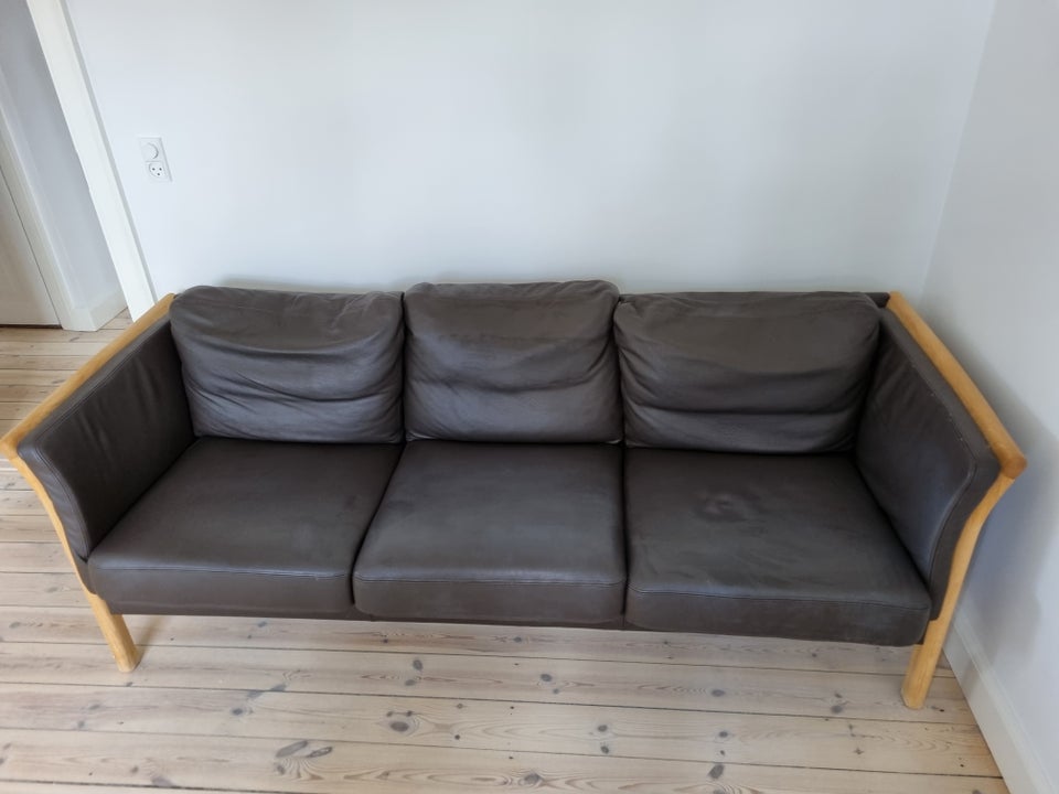 Sofa læder 3 pers