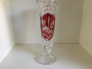 Glas Vase  Bøhmisk krystal