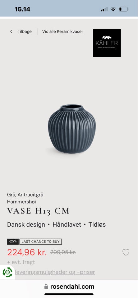 Vase Kahler