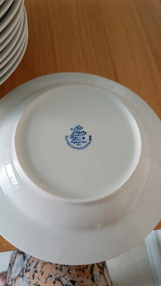 Porcelæn Tallerkner Tysk