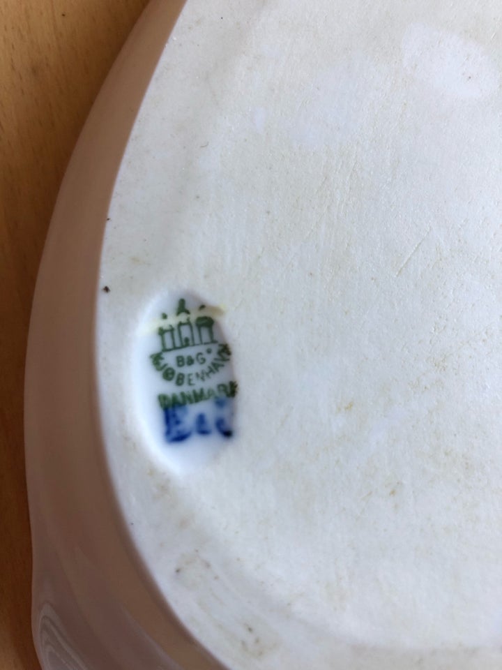 Porcelæn Lille fad med enkelt