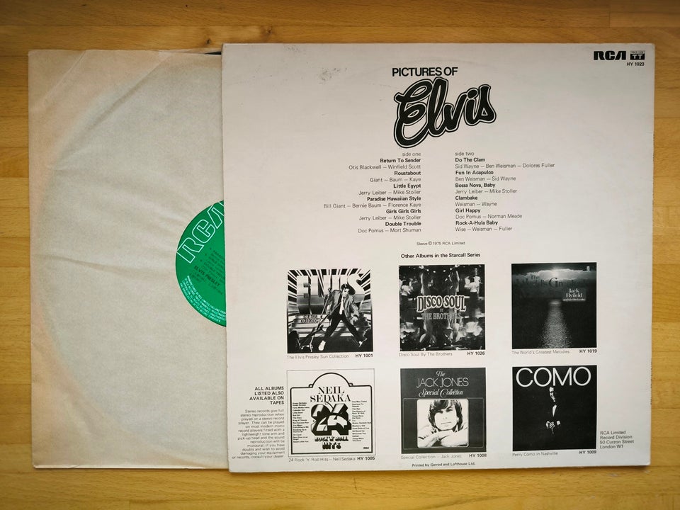 LP, Elvis Presley