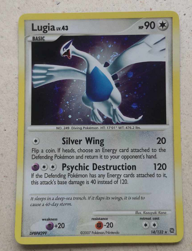 Samlekort, Pokemon Lugia (Holo)