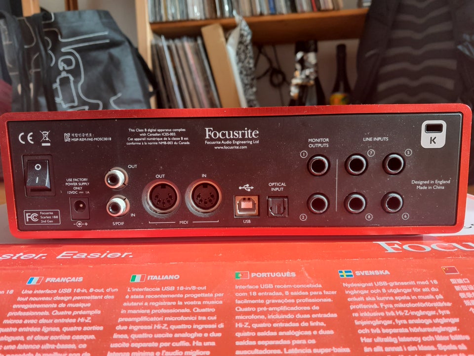 Scarlett 18i8 Lydkort , Focusrite