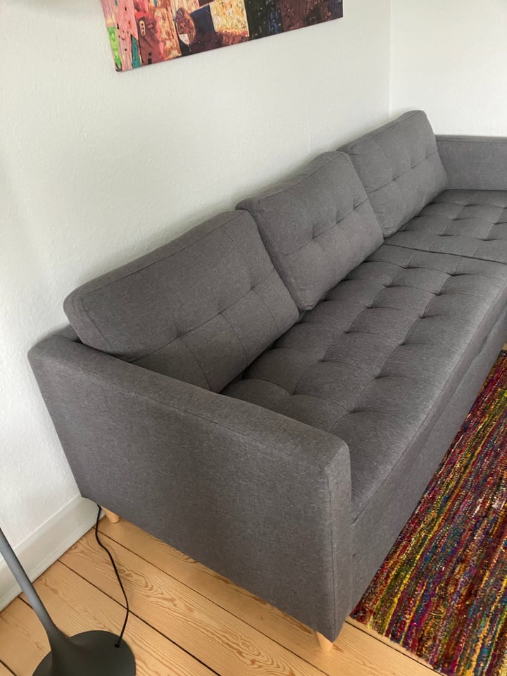 Hjørnesofa stof 4 pers