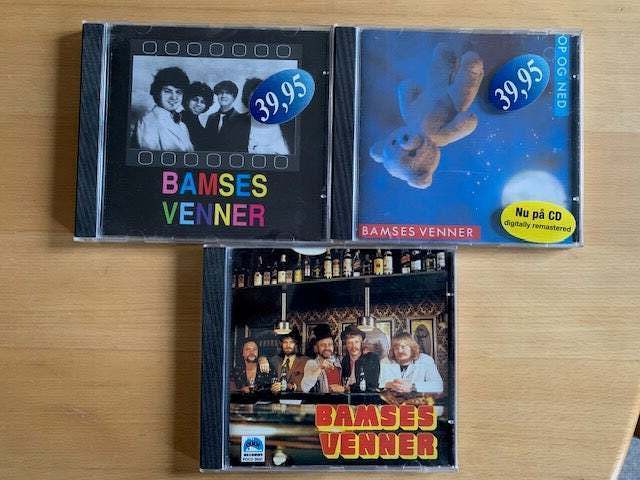 Bamses Venner: 3 x cd albums, pop