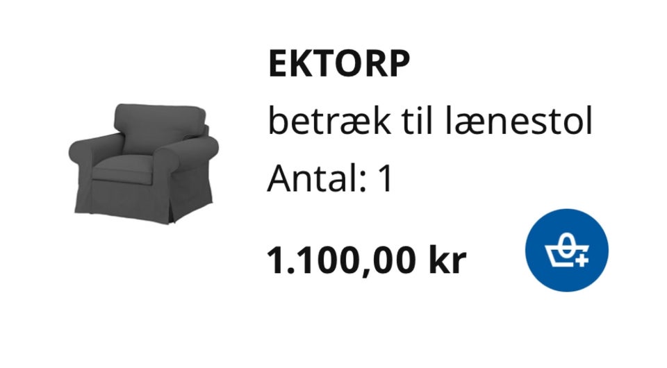 Betræk EKTORP lænestol , EKTORP