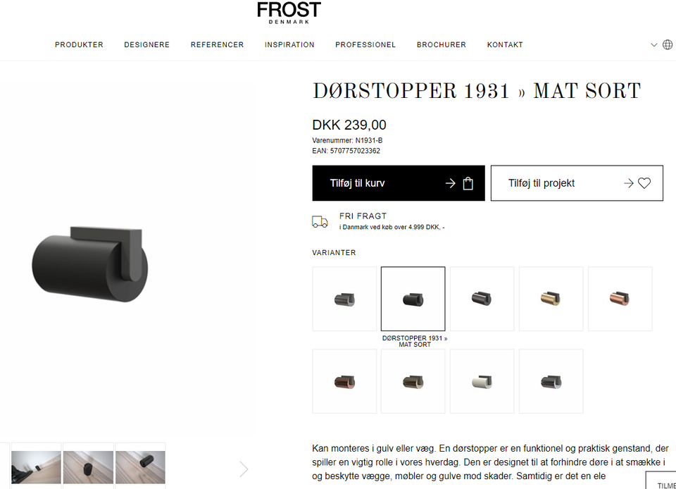 Dørstopper Frost