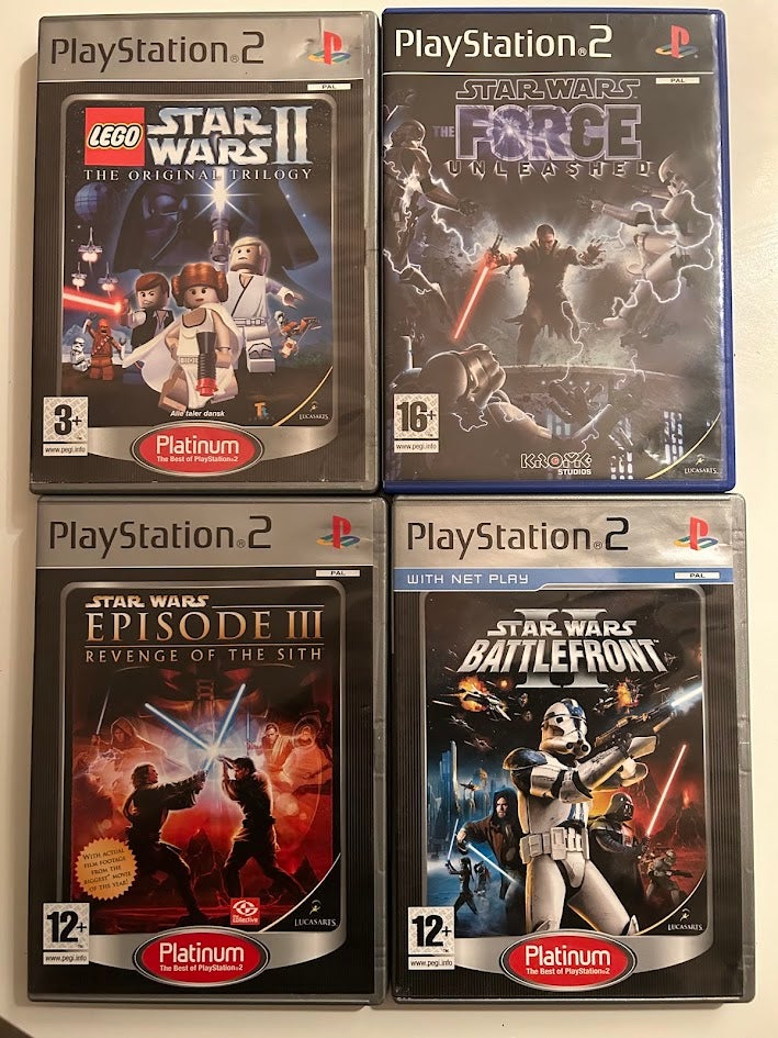 Diverse Star Wars titler, PS2