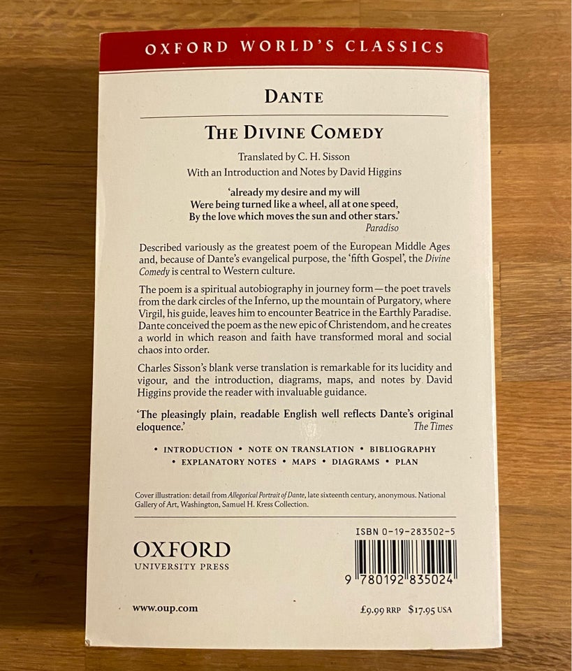 The Divine Comedy, Dante, genre: