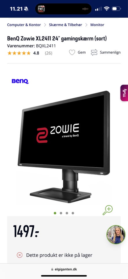 BenQ, BenQ Zowie XL2411 24"