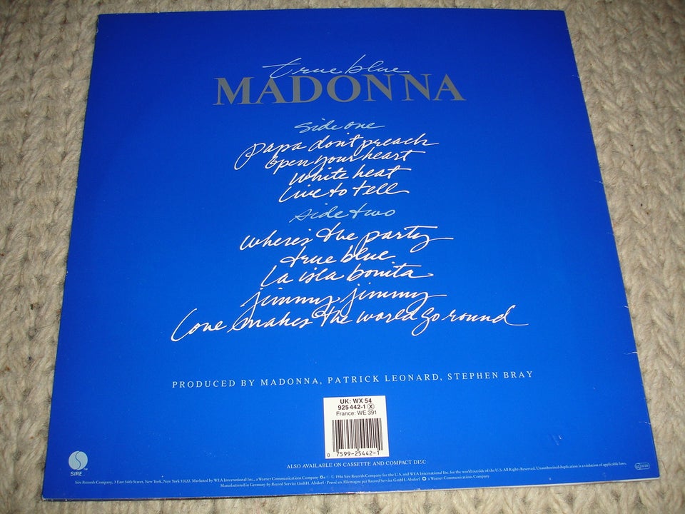 LP, Madonna, True Blue