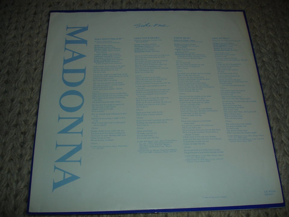 LP, Madonna, True Blue