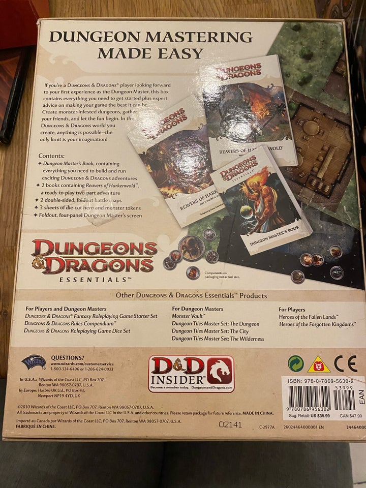 Dungeons masters kit, Dungeons 