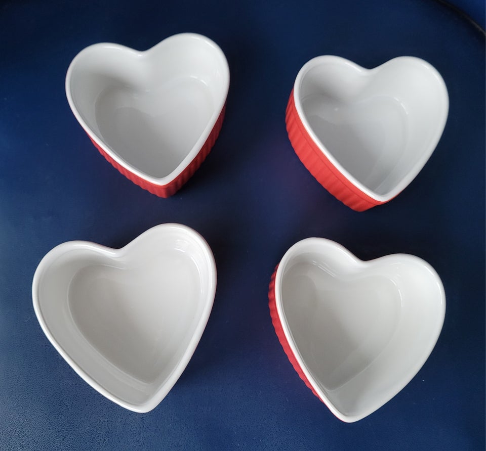 Porcelæn Hjerteformet små skåle