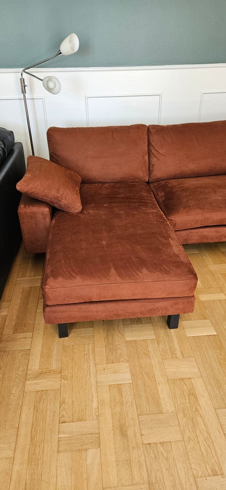 Sofa ruskind 4 pers