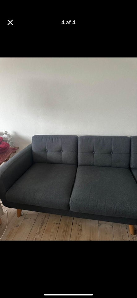 Sofa, polyester, 3 pers.