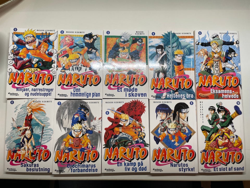 Naruto Manga | 1-10, 15, 18