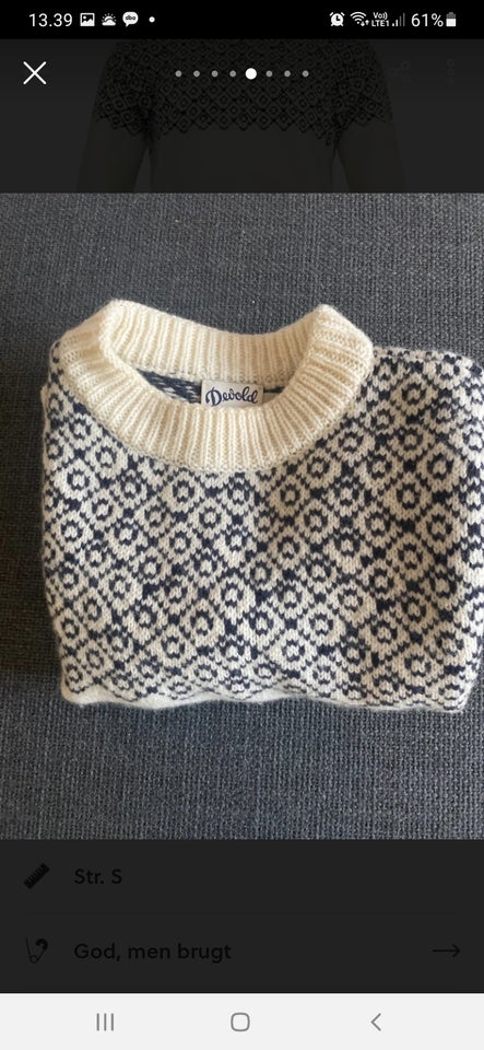 Sweater, Devold, str. 36