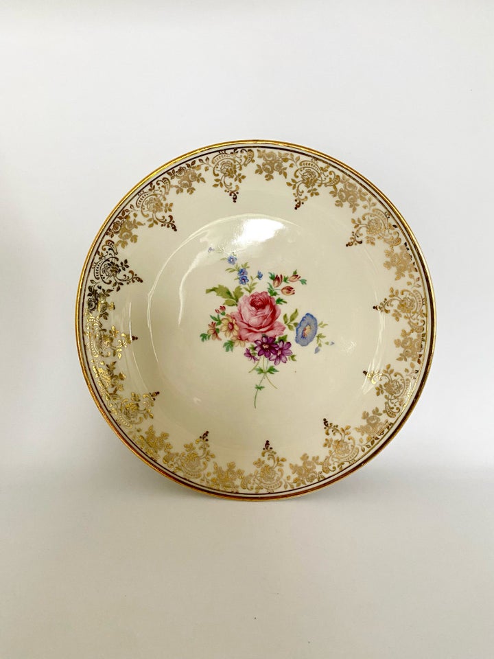 Porcelæn Vintage tallerken 