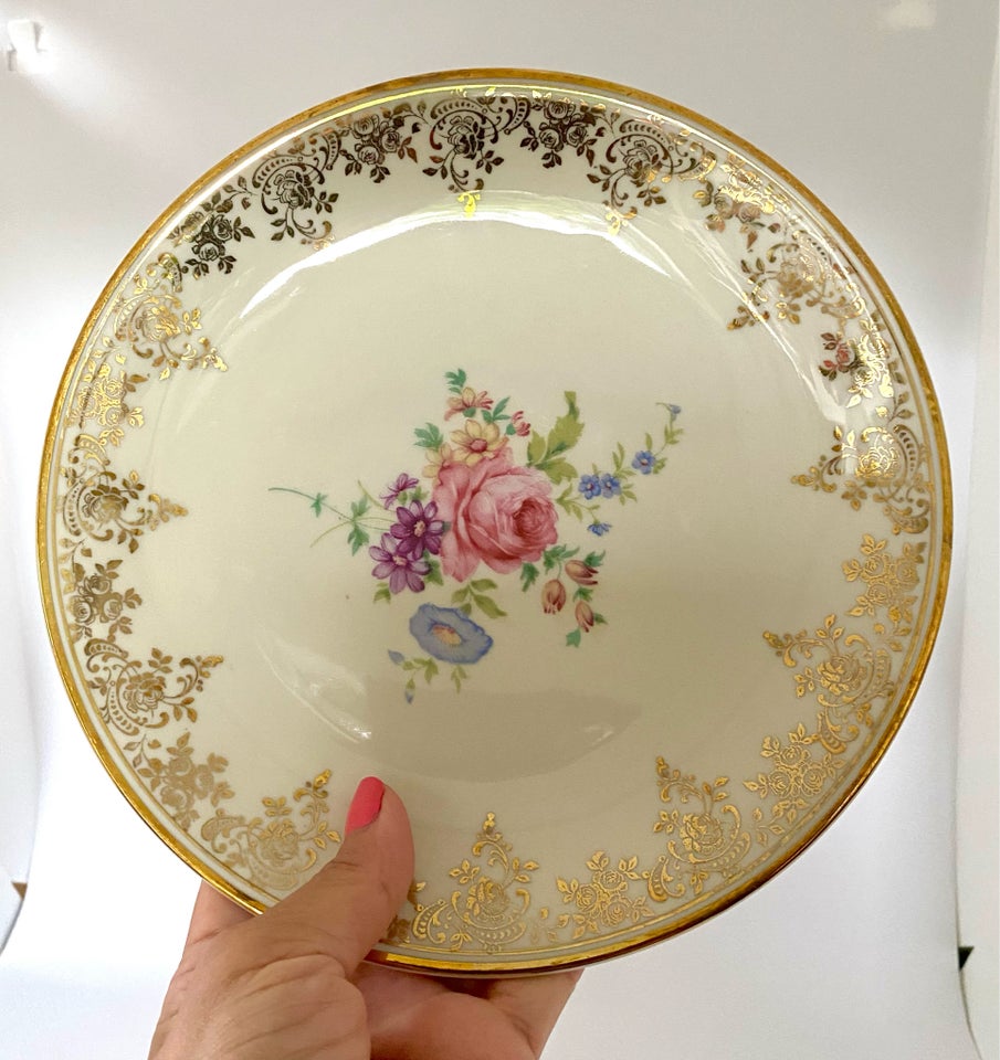 Porcelæn Vintage tallerken 