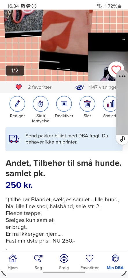 Andet, Tilbehør pk.