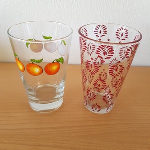 Glas 2 STK med MOTIVER