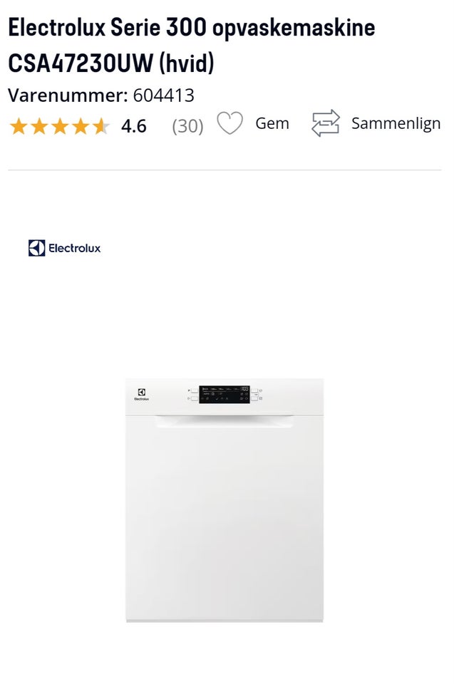 Electrolux, indbygning, b: 60 d: 58