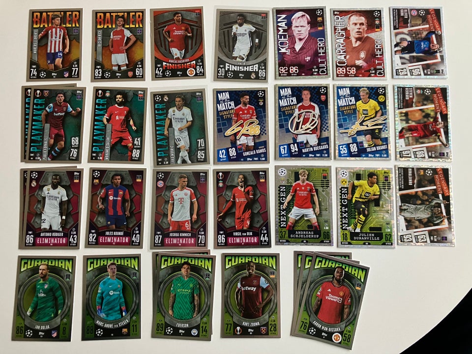 Samlekort, Topps match attax uefa