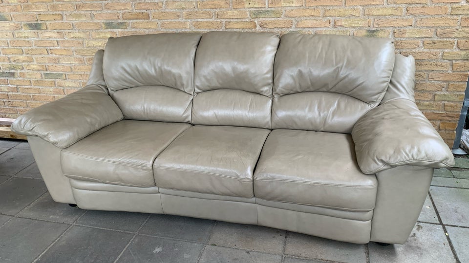 Sofa læder 3+2 lædersofa