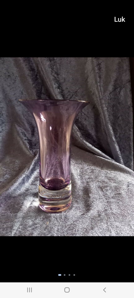 Glas vase, Glasvase