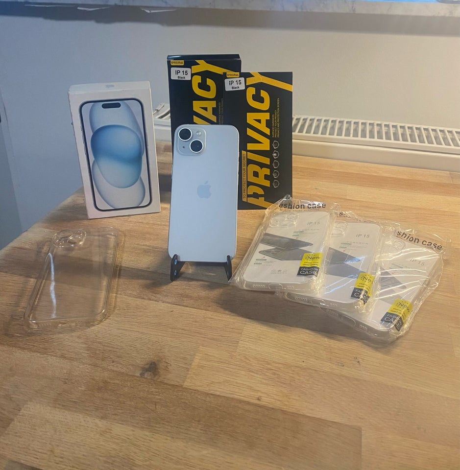 iPhone 15 128 GB blå