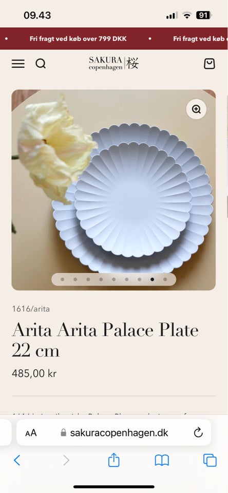 Porcelæn Tallerken Arita