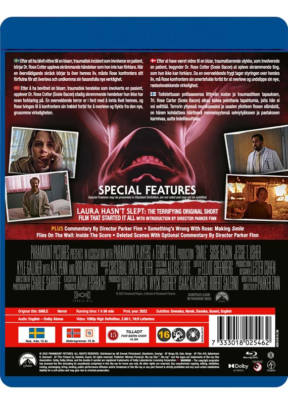 Smile (Blu-ray), instruktør