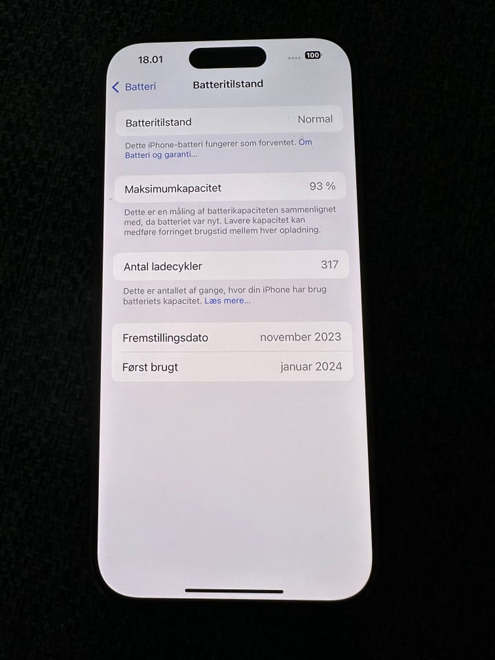 iPhone 15 Pro, 256 GB, Perfekt