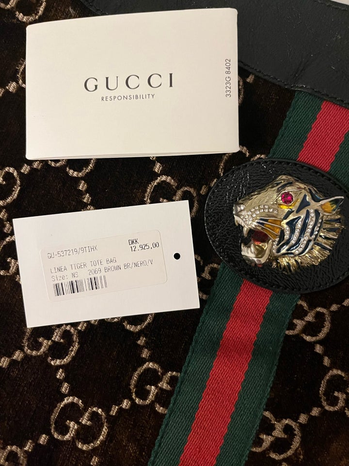 Skuldertaske, Gucci, velour