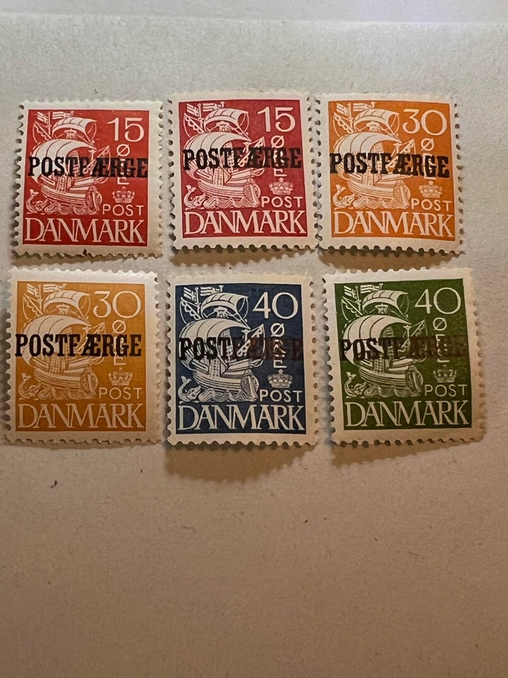 Danmark, postfrisk, Postfærge