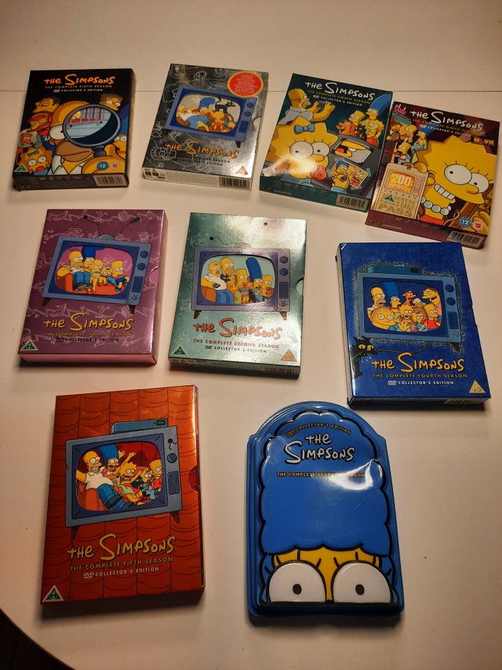 The Simpsons, DVD, tegnefilm