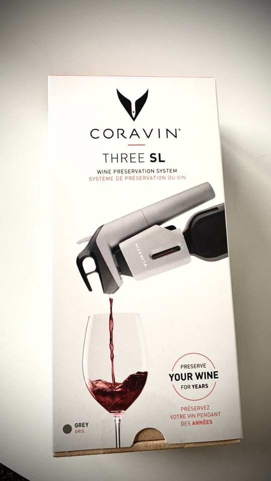 Vinåbner  Coravin three SL