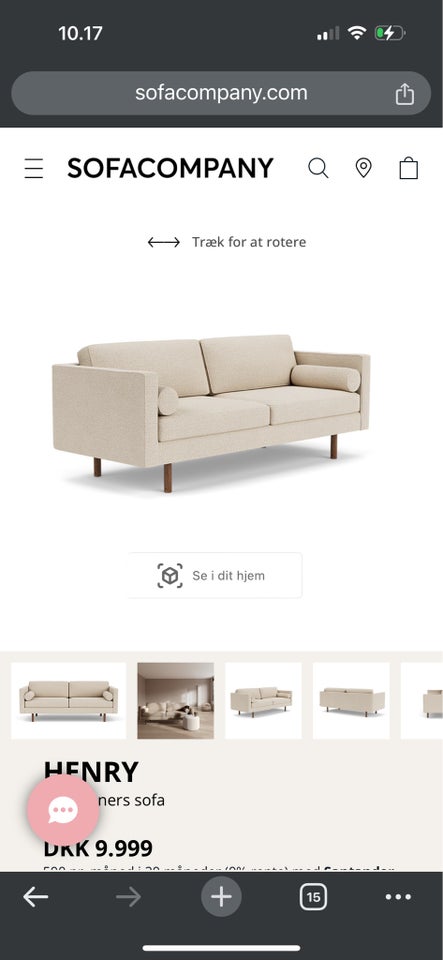 Sofa, 3 pers. , Sofacompany