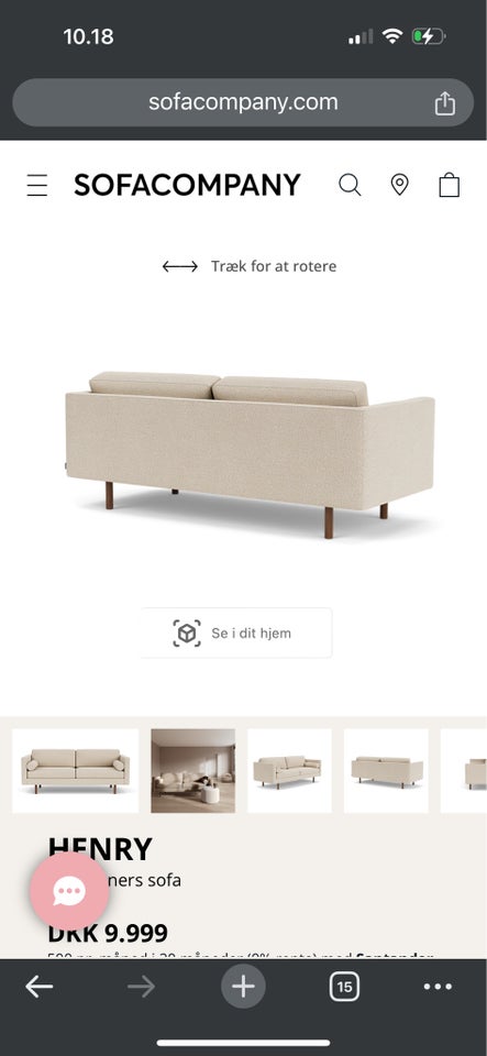 Sofa, 3 pers. , Sofacompany