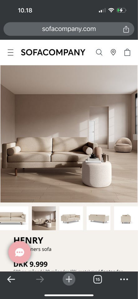 Sofa, 3 pers. , Sofacompany