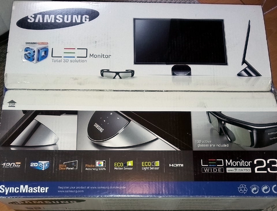 Samsung fladskærm 3D 120Hz Full