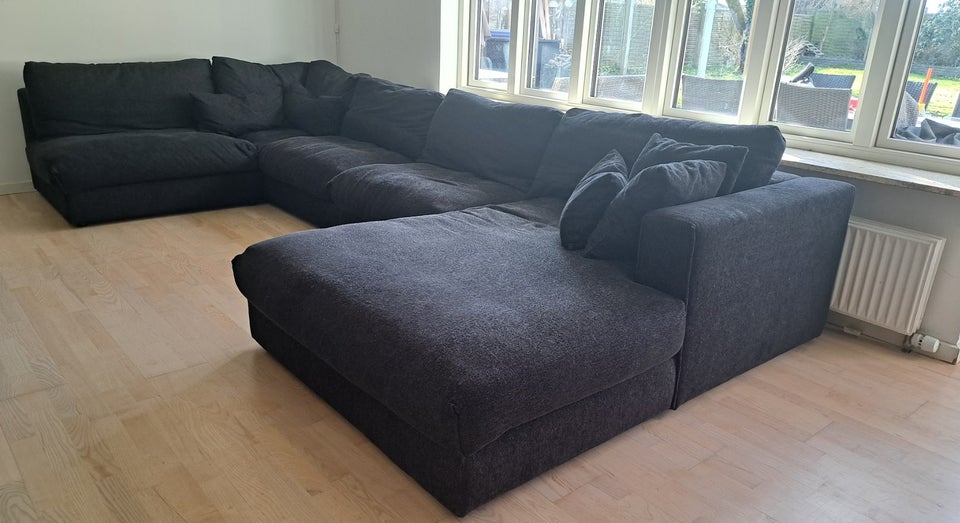 Hjørnesofa, stof, 8 pers.