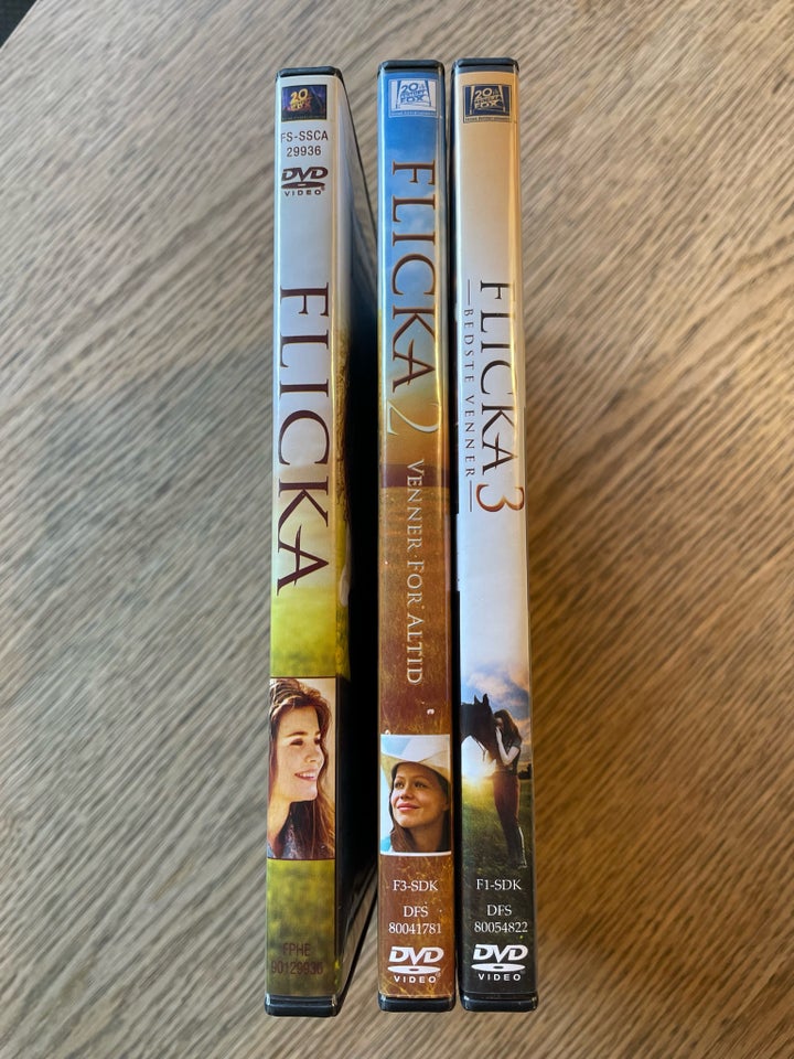 Flicka 1-3, DVD, familiefilm