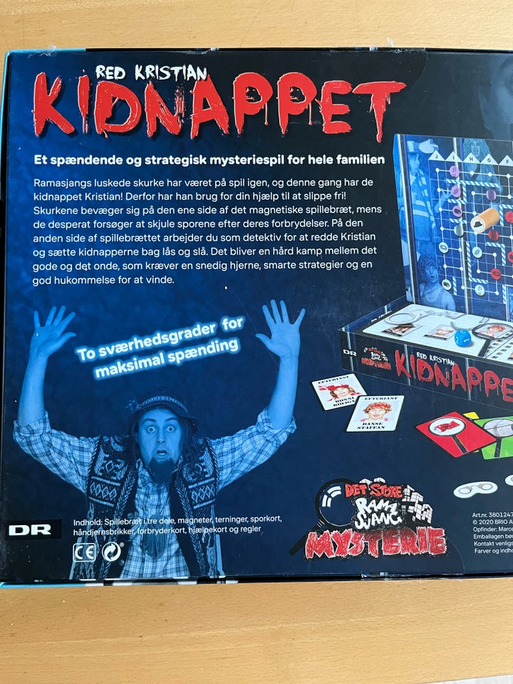 Kidnappet, Familiespil, brætspil