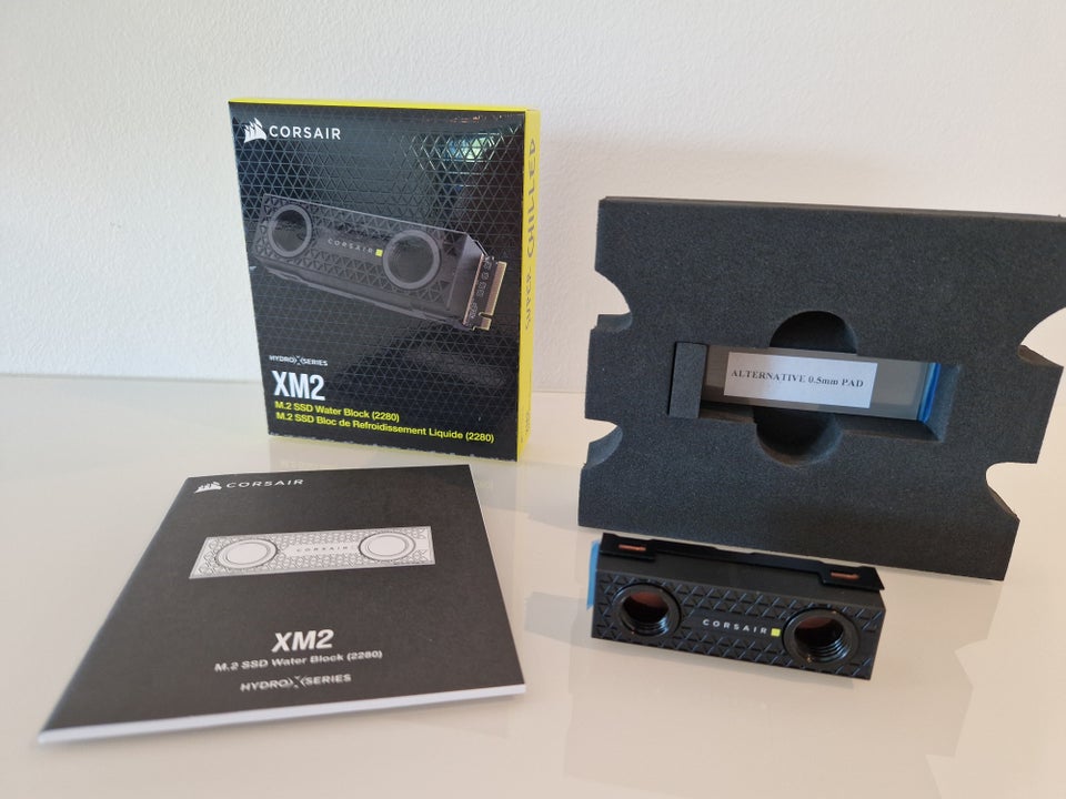 Køling Corsair XM2 SSD køleblok