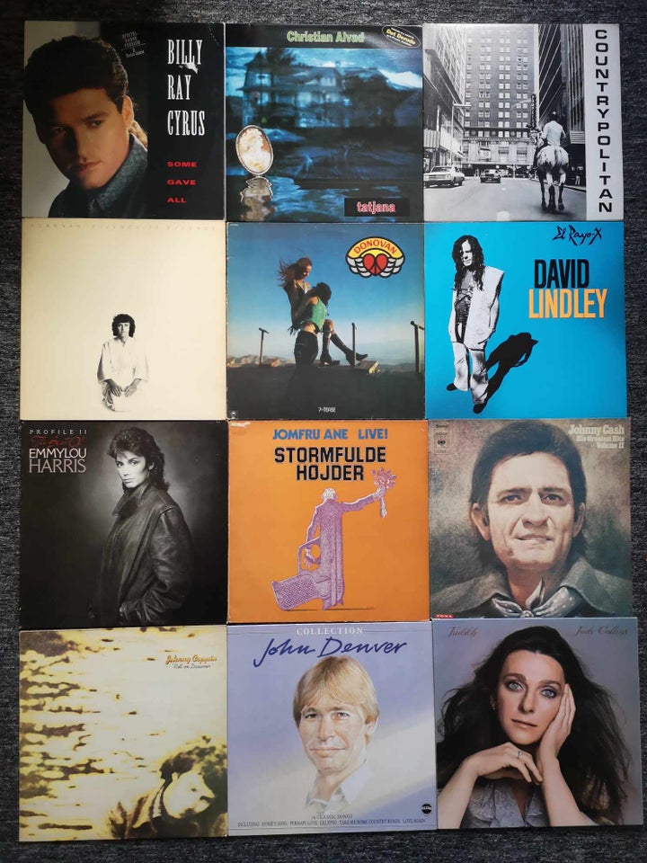 LP Country  Folk lot 2 Country